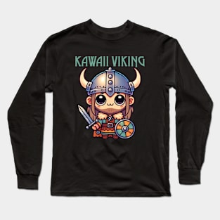 Kawaii Viking Long Sleeve T-Shirt